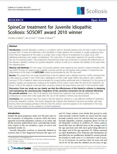 SpieCor treatment for Juvenile Idiopathic